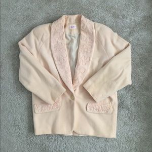 Neiman Marcus wool blazer jacket size M pink brand new